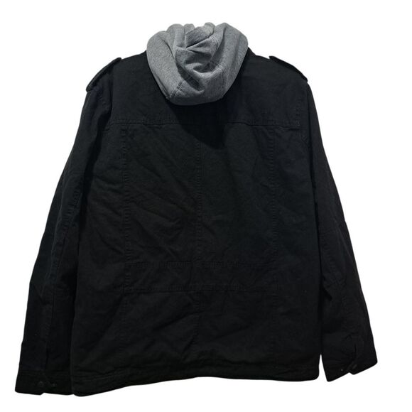 Levi's Men's Sherpa Lined Two Pocket Hooded Trucker Jacket Black Large NWT - Picture 5 of 16